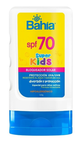 Bloqueador Bahía Super Kids Spf 70+ 110 Gr.