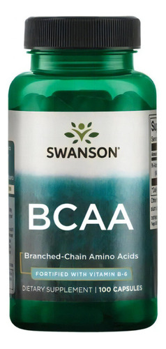 Bcaa Aminoacidos + Vitamina B6 Premium 100 Caps Eg A44 Sabor Nd