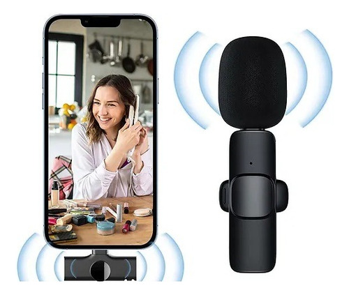 Micrófono Inalámbrico Solapa Para iPhone Lightning My-7300