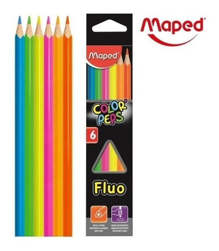 Lápices De Colores Fluo De Maped En Magimundo!!!  