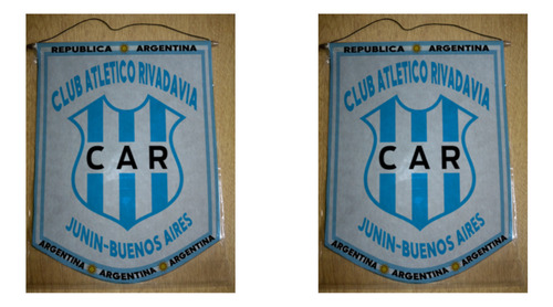 Banderin Chico 13cm Club Rivadavia Junin