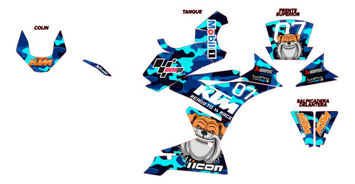 Stickers Ktm Rc200 Y Rc390 Antigua Calca Graficos D Uso Rudo