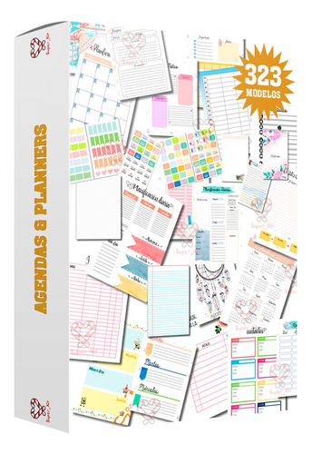 Kit Imprimible Agendas Y Planners 2023 2024 2025 Pack Oro