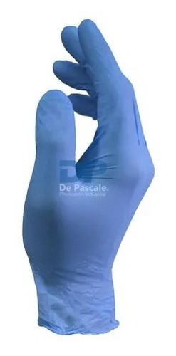 Imagen 3 de 9 de Guantes Nitrilo Azul Descartables Premium Caja X100 6/s