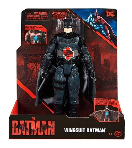 Figura Wingsuit Batman Con Luz Y Sonido The Batman