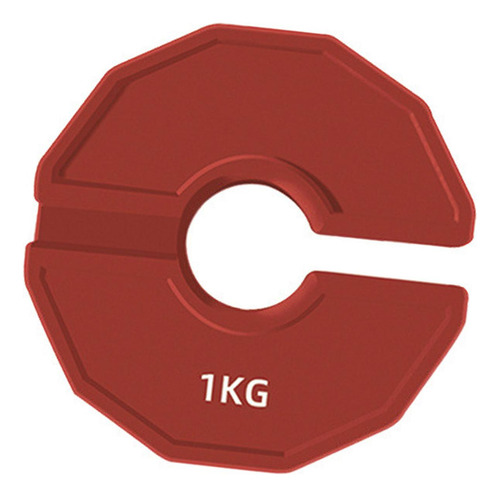 Placa De Peso Fraccional De Goma Cambio De Peso 1 Kg Rojo
