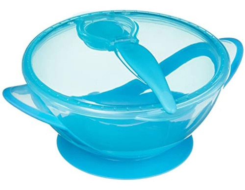 Imagen 5 de 9 de Plato-bowl Para Bebe Nuby Con Sopapa,tapa Y Cuchara Colorido