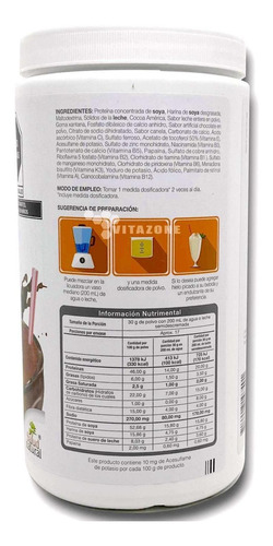 Imagen 6 de 6 de Malteada Enersoy Alimento De Soya Chocolate 500 G Vitaminas