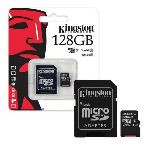 Memoria Micro Sd Kingston De 128gb. Clase 10