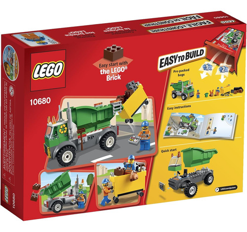 Camion De Basura Lego Juniors 99 Piezas Facil Armado