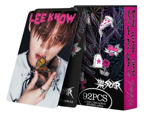 92 Piezas (60 Photocards + 32 Stickers) De Stray Kids Kpop
