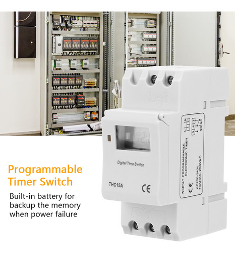 Temporizador Digital Timer Rele Din Automatico 220v