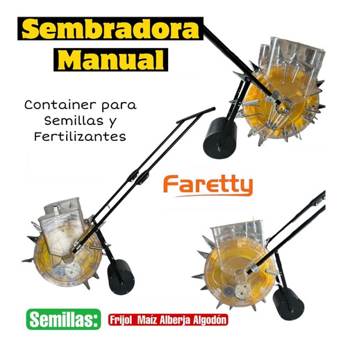 Imagen 2 de 3 de Sembradora Abonadora Rotativa Faretty