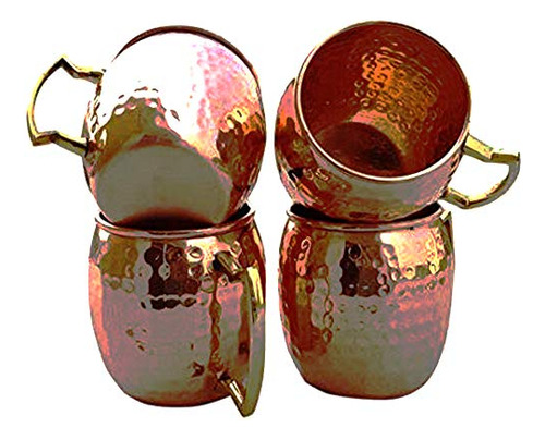 Handcrafted Cobre Moscow Mule Tazas Solid Cobre Puro Unlined