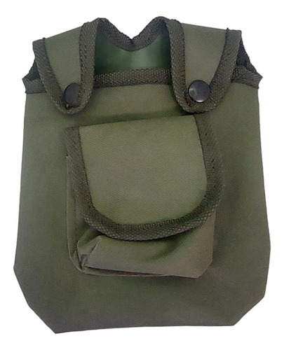 Funda Para Caramañola Verde Con Bolsillo