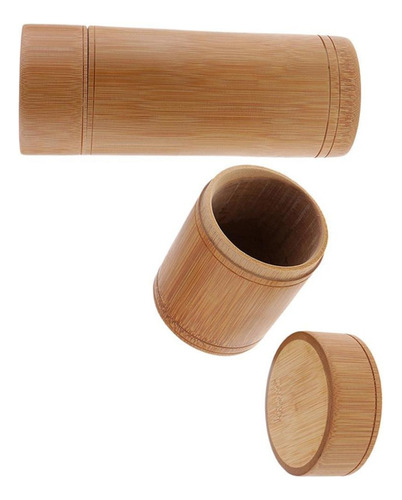 2pcs Contenedores De Caja De Té De Bambú Para Productos De