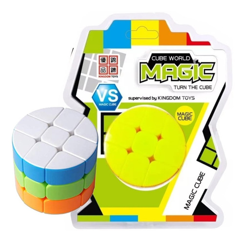 Cubo Magico Cilindrico 3x3 Cube World Magic Jyj013 Manias