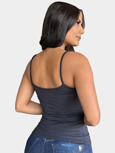 Vestido Três Maria Marsala E Blusa Em Poliamida Preta S/bojo