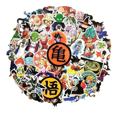 Dragon Ball - Set De 50 Stickers / Calcomanias
