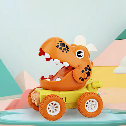 Lindo Coche De Dinosaurios Modelo De Aprendizaje Tire Hacia