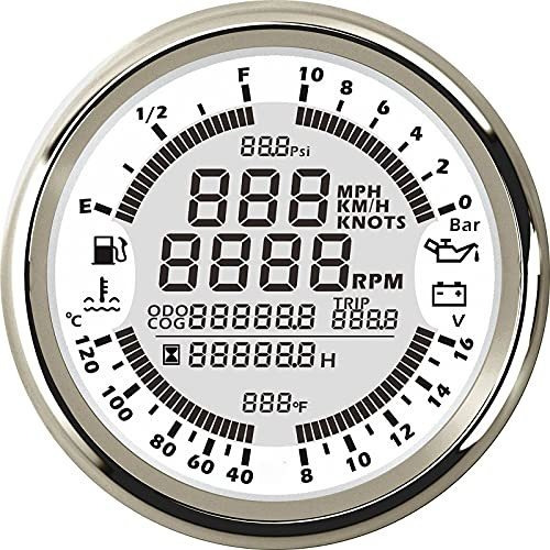 Eling Medidor Multifuncional 6 En 1, Velocímetro Gps, Tac