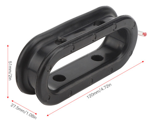 Accesorio De Pesca De Goma/aleación De Aluminio Negro Con Bo