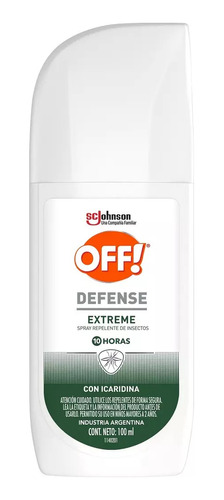 Cuidado Corporal  Off! Defense Extreme Spray 100ml