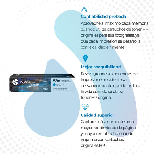 Cartucho Hp 976y Cyan Original L0r05a Hp 552 577 55250 57750