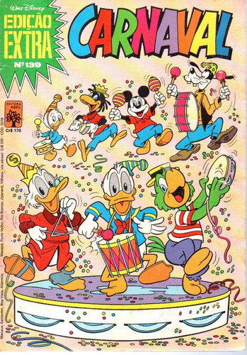 Edicao Extra Carnaval N° 139 - 68 Páginas Em Português - Editora Abril - Formato 13,5 X 19 - Capa Mole - 1983 - Bonellihq Cx443 H18