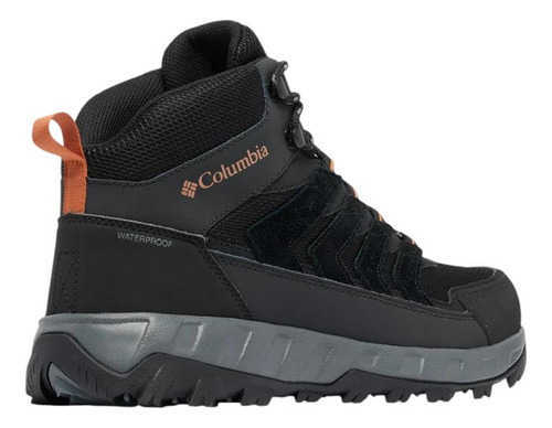 Botín Hombre Columbia Strata Trail Mid Waterproof Negro