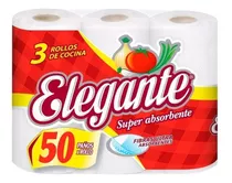 Comprar Rollo De Cocina Elegante 50 Paños 3 Unidades