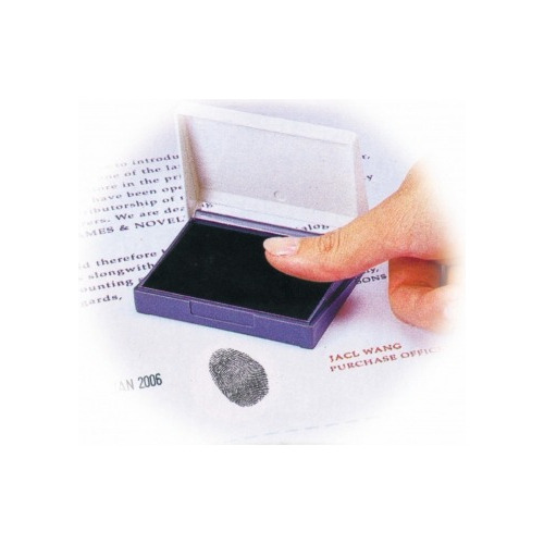 Almohadilla Dactilar Huellas Digitales Shiny Sm-1 65x45mm Tinta Negro