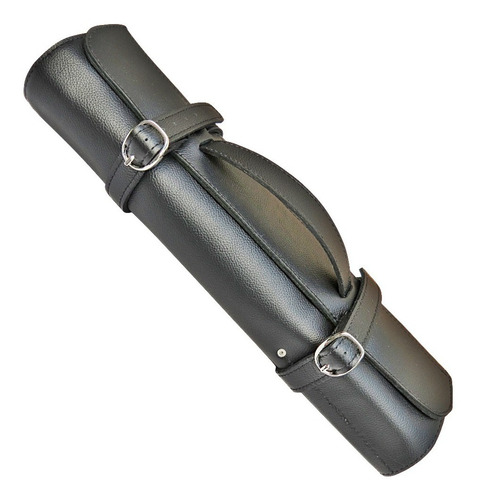 Estojo Para Facas Profissional 12 Pol Com 11 Espaços Couro Cor Preto-tp11