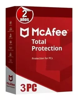 Antivirus Macaffe Total Protection 3 Pc / 2-años/