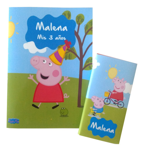 45 Libros Colorear 20x14 Peppa Pig Y 45 Lapices X6 Sur Lomas