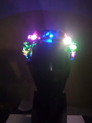 20 Diadema Corona Flores Luz Led Verde Fiesta Reina