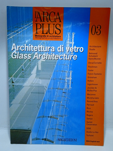 Arquitectura De Vidrio - L'arcaedizioni - En Italiano Inglés