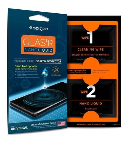 Protector iPhone Cristal Liquido Spigen Nano Liquid 9h Usa