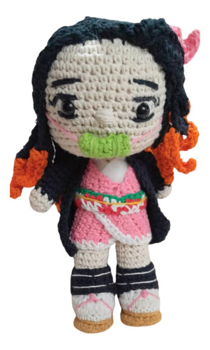 1 Muñeca Amigurumi Crochet 24 Cm De Alto Nuevo Estilo 