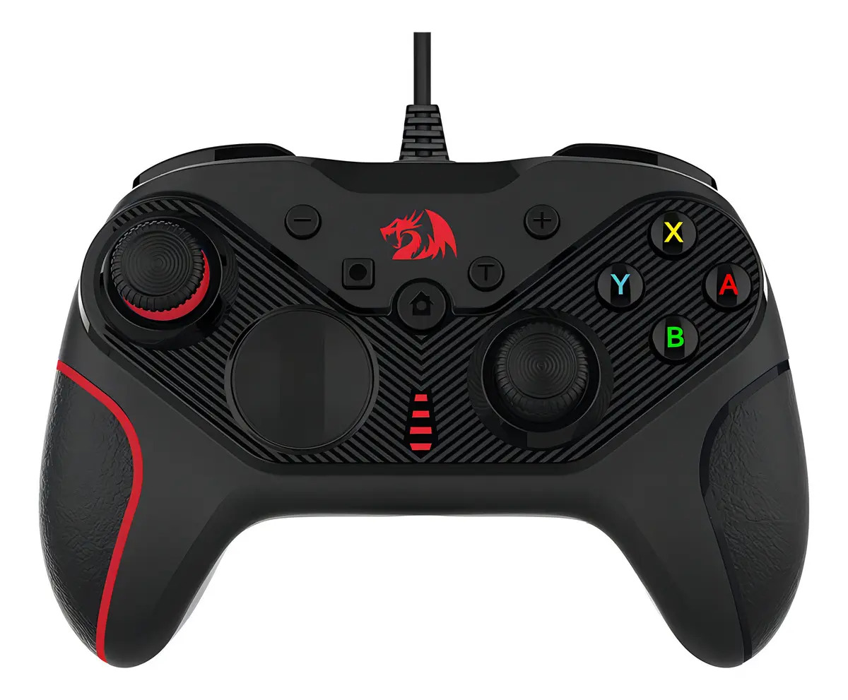Controle Gamer Redragon Rift G710 Pc E Ps3 Preto E Vermelho
