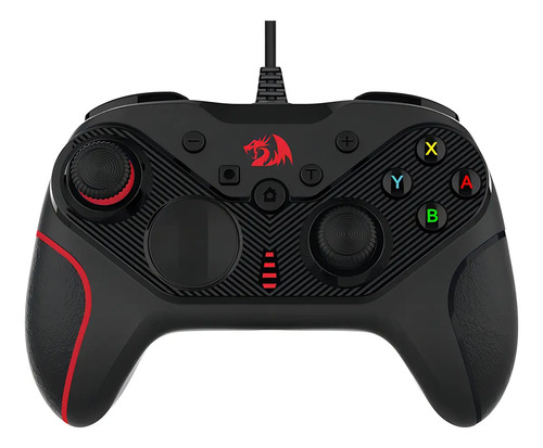 Controle Gamer Redragon Rift G710 Pc E Ps3 Preto E Vermelho