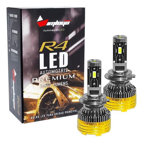Kit De Focos Led Premium Imloya R4 24mil Lumen Luz Principal H7
