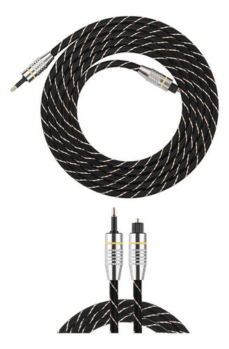 Audio Digital De Fibra Óptica Toslink To Mini Plug De 3,5 Mm