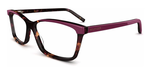 Lente Óptico Tommy Hilfiger Th86 Thin Wayfarer Tortoise 55mm