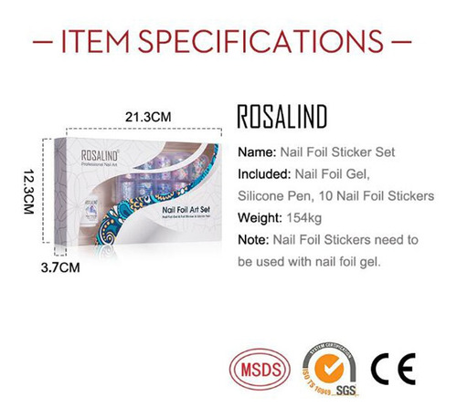 Juego De 12 Esmaltes De Uñas Para Pegatinas De Transferencia