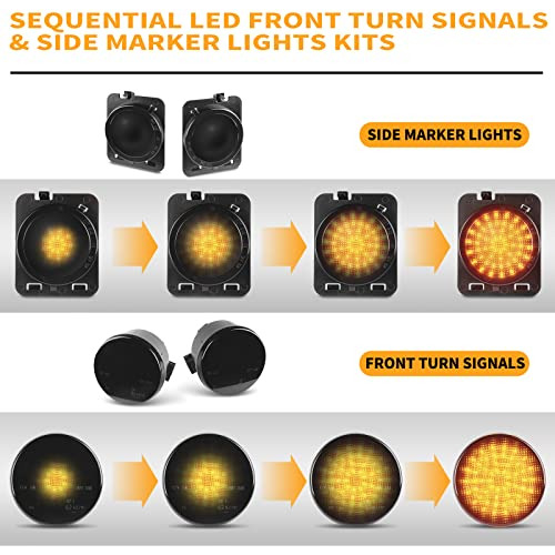 Kits De Luces Indicadoras Laterales Gempro Led Secuenciales