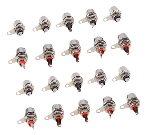 20 Pack Audio Terminal Jack Panel Assembly Rca Female So