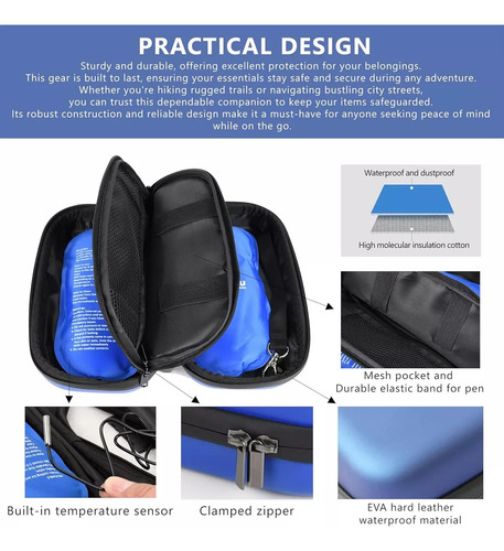 Bolsa De Insulina, Estuche, Marcador De Temperatura