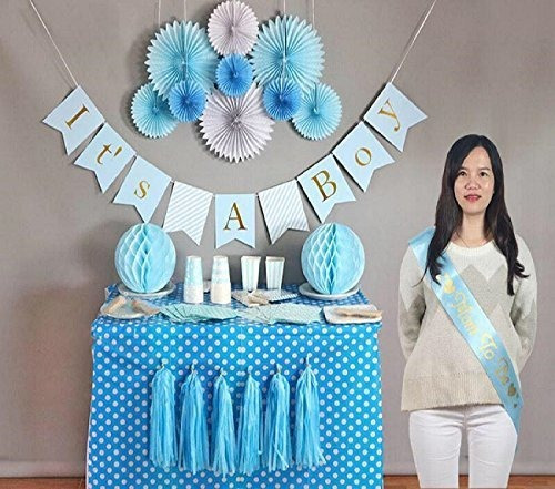 Baby Shower Decoraciones Para Niño Azul