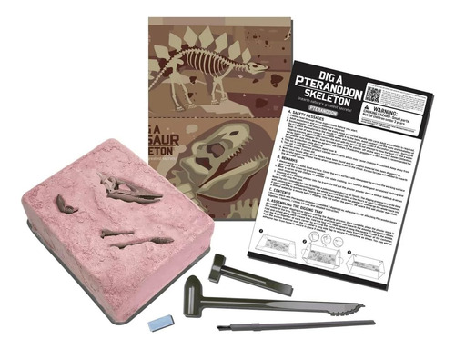 Kit Excavacion Esqueleto Fosil Dinosaurio Pteranodon Ciencia